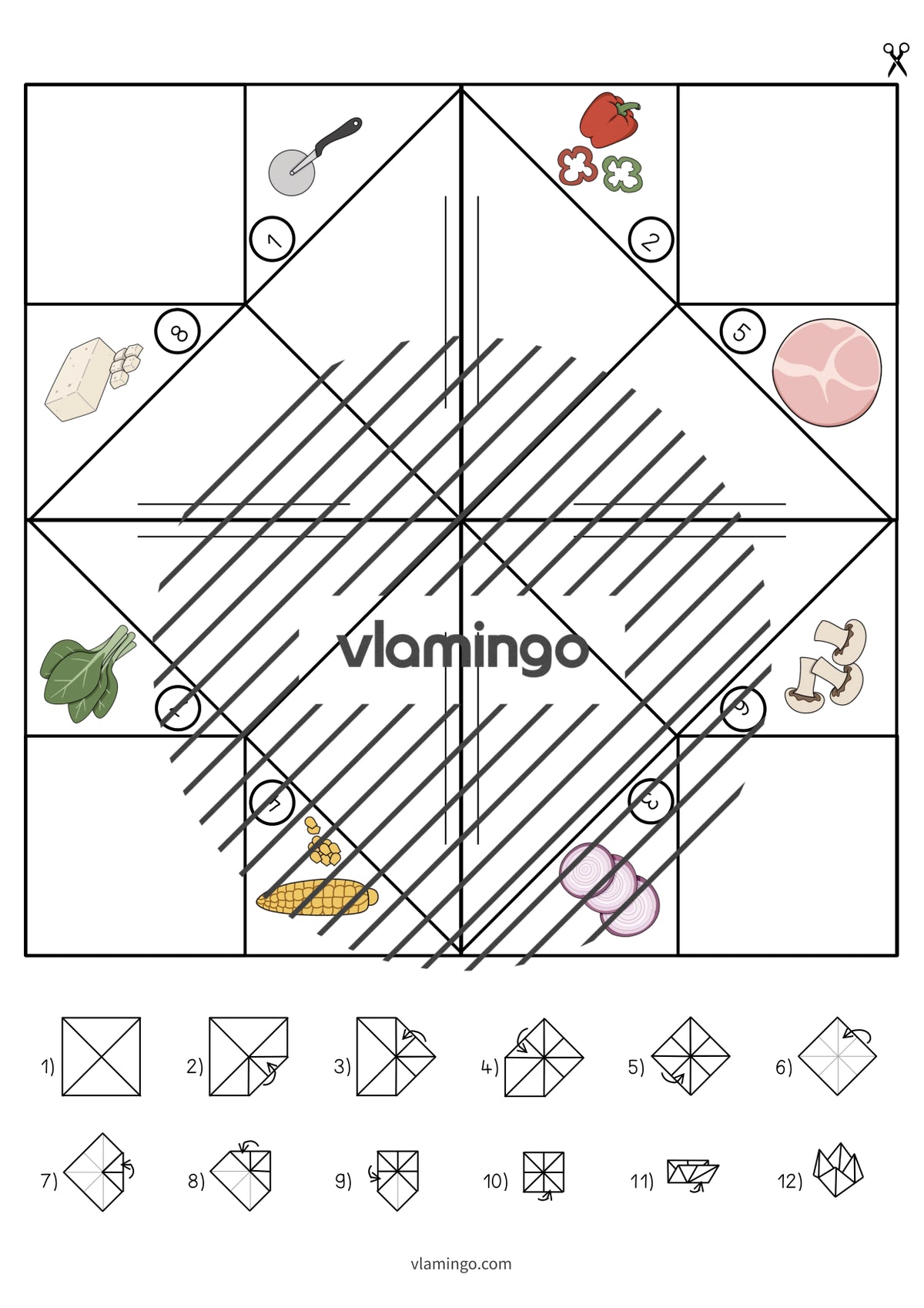 de englisch pizza cootie catcher 010