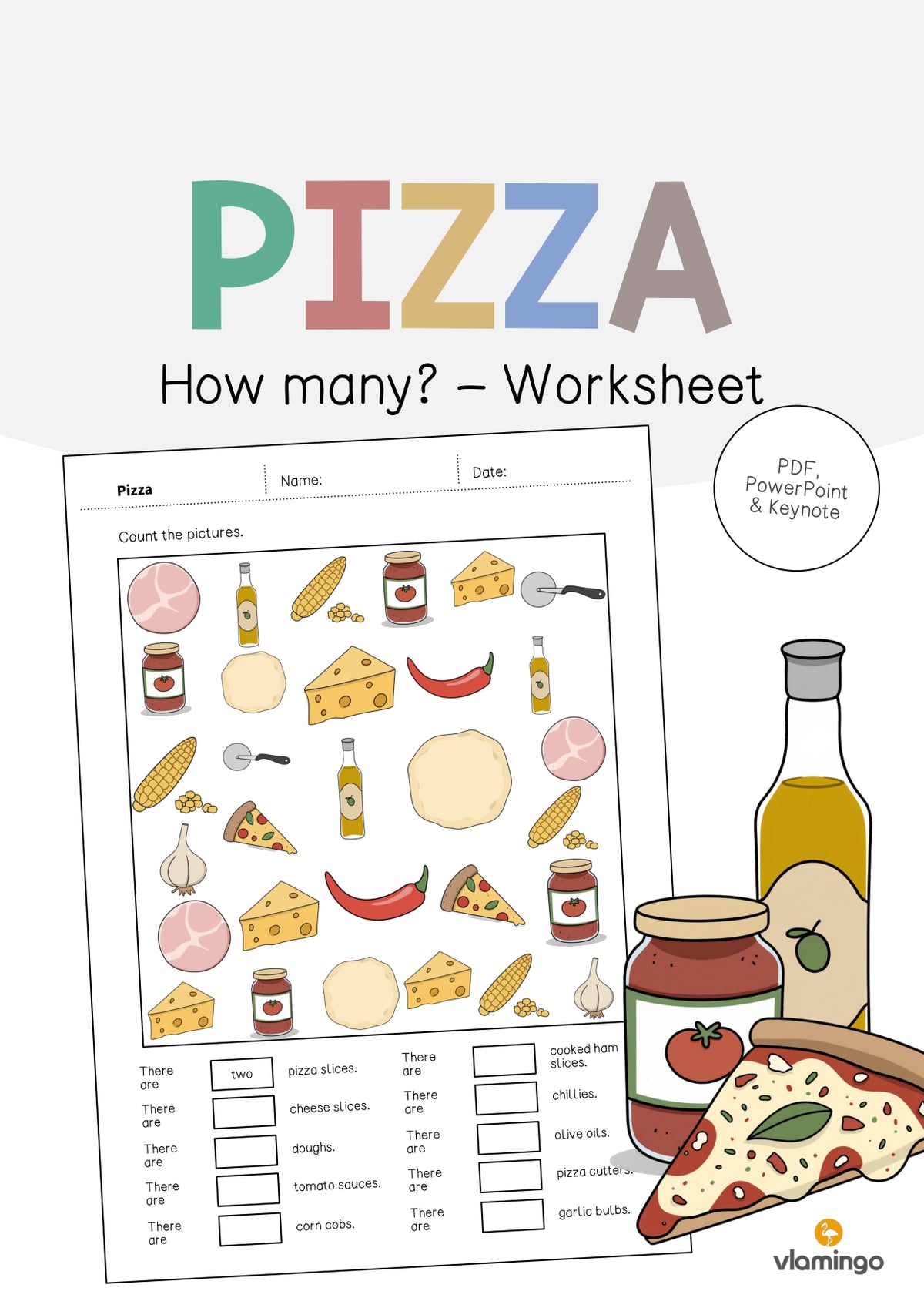 de englisch pizza how many worksheet 001