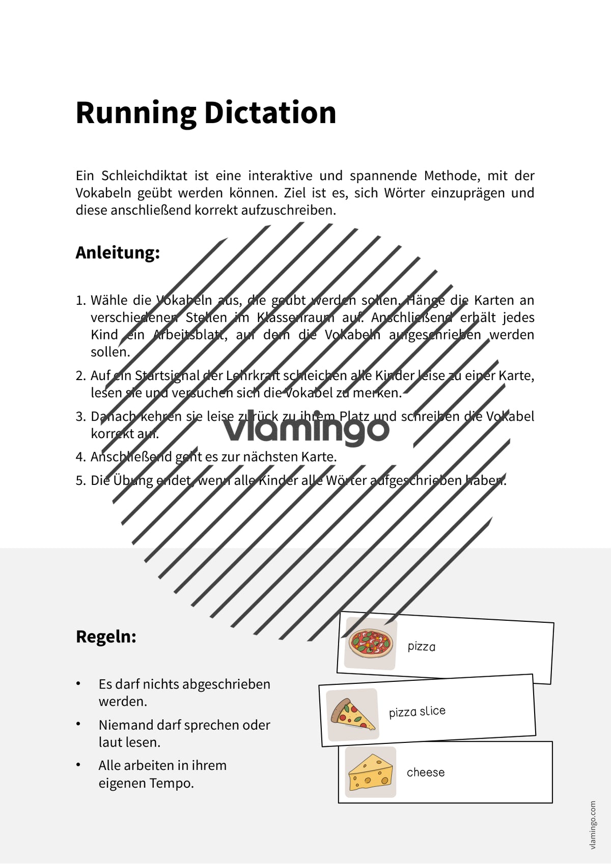 de englisch pizza running dictation 002