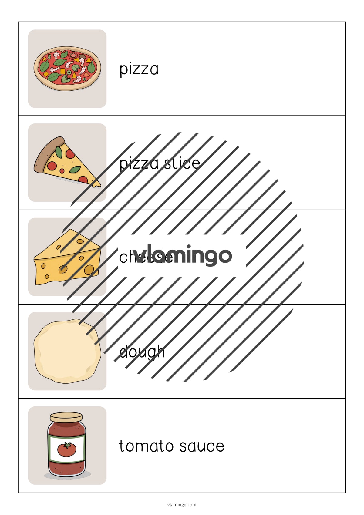 de englisch pizza running dictation 003