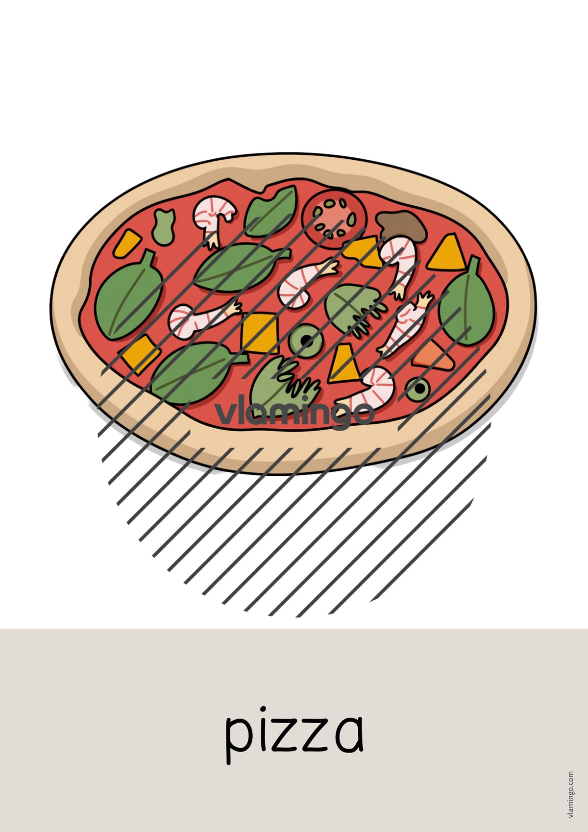 de englisch pizza word and picture cards 003