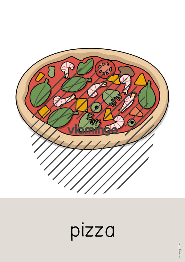 de englisch pizza word and picture cards 003