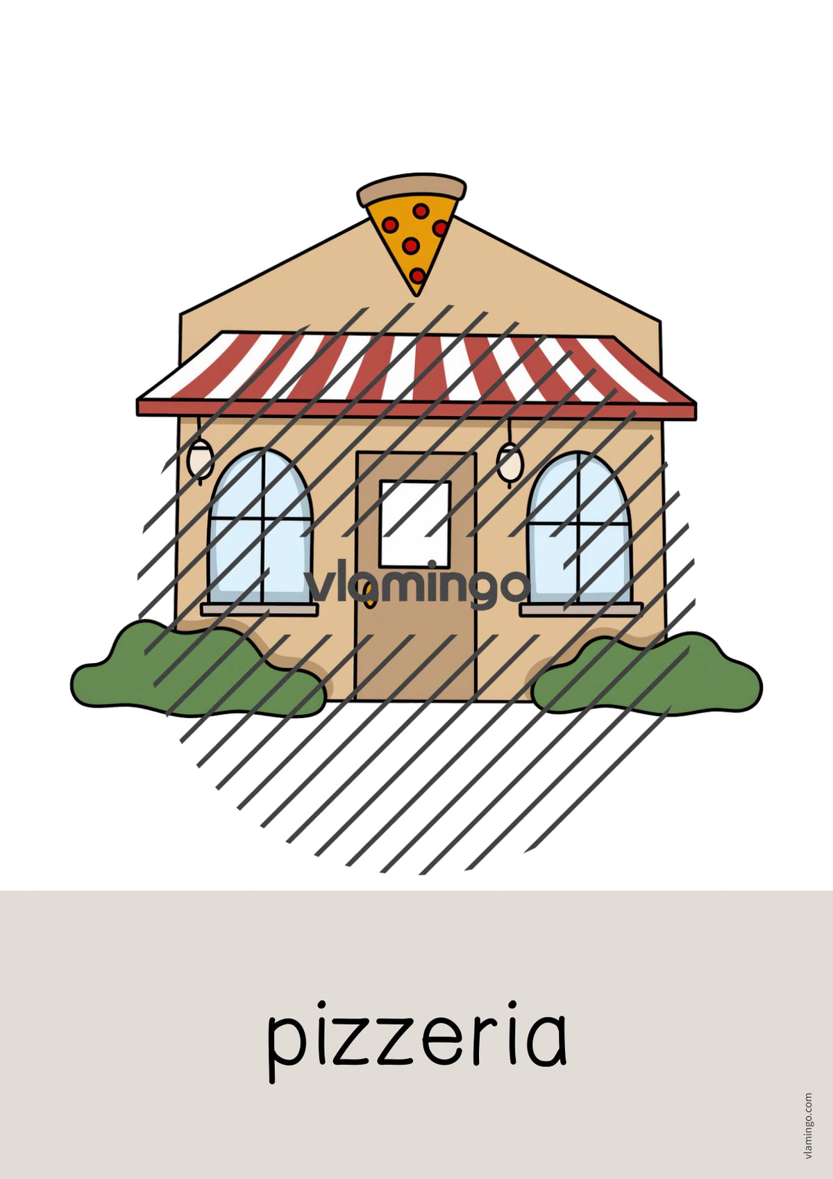 de englisch pizza word and picture cards 036