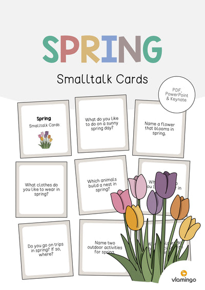 Spring / Frühling: Smalltalk Cards (Englisch)