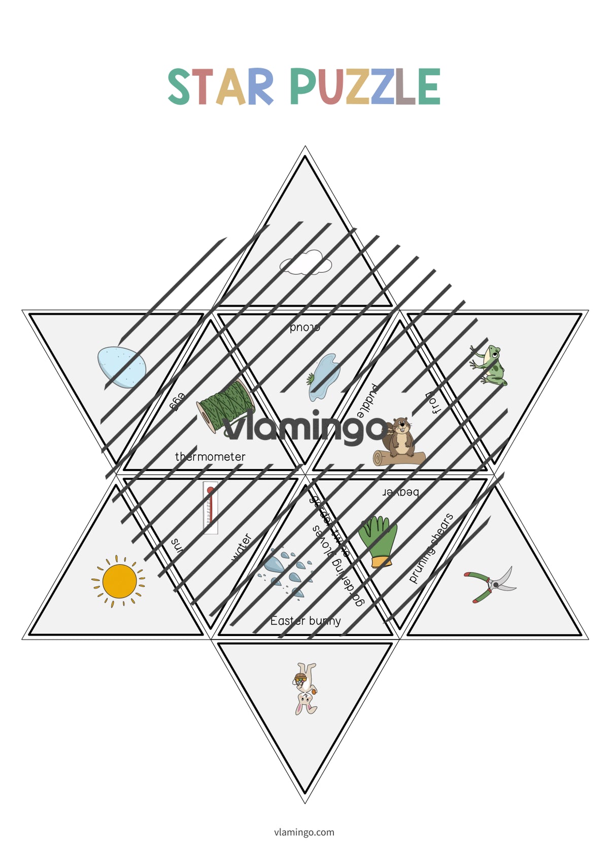 de englisch spring star puzzle 012