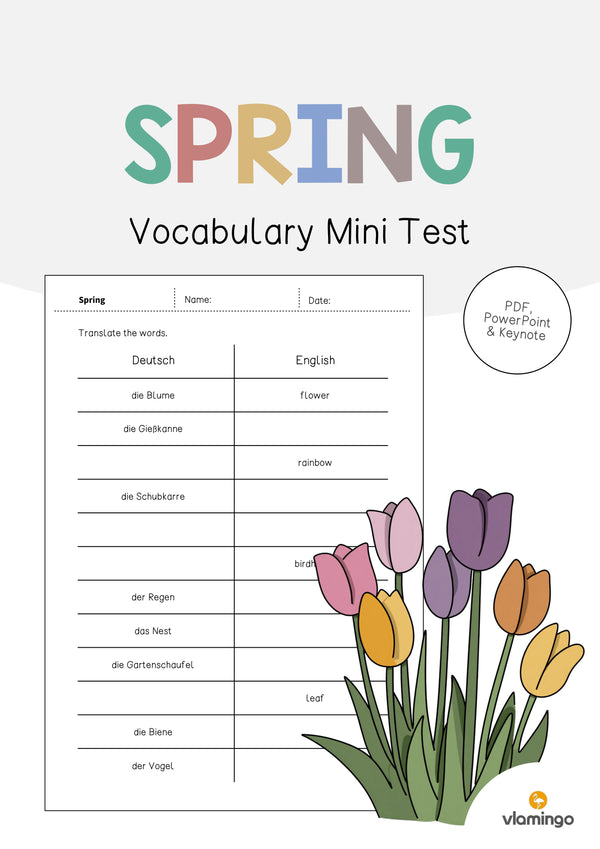 de englisch spring vocabulary mini test 001