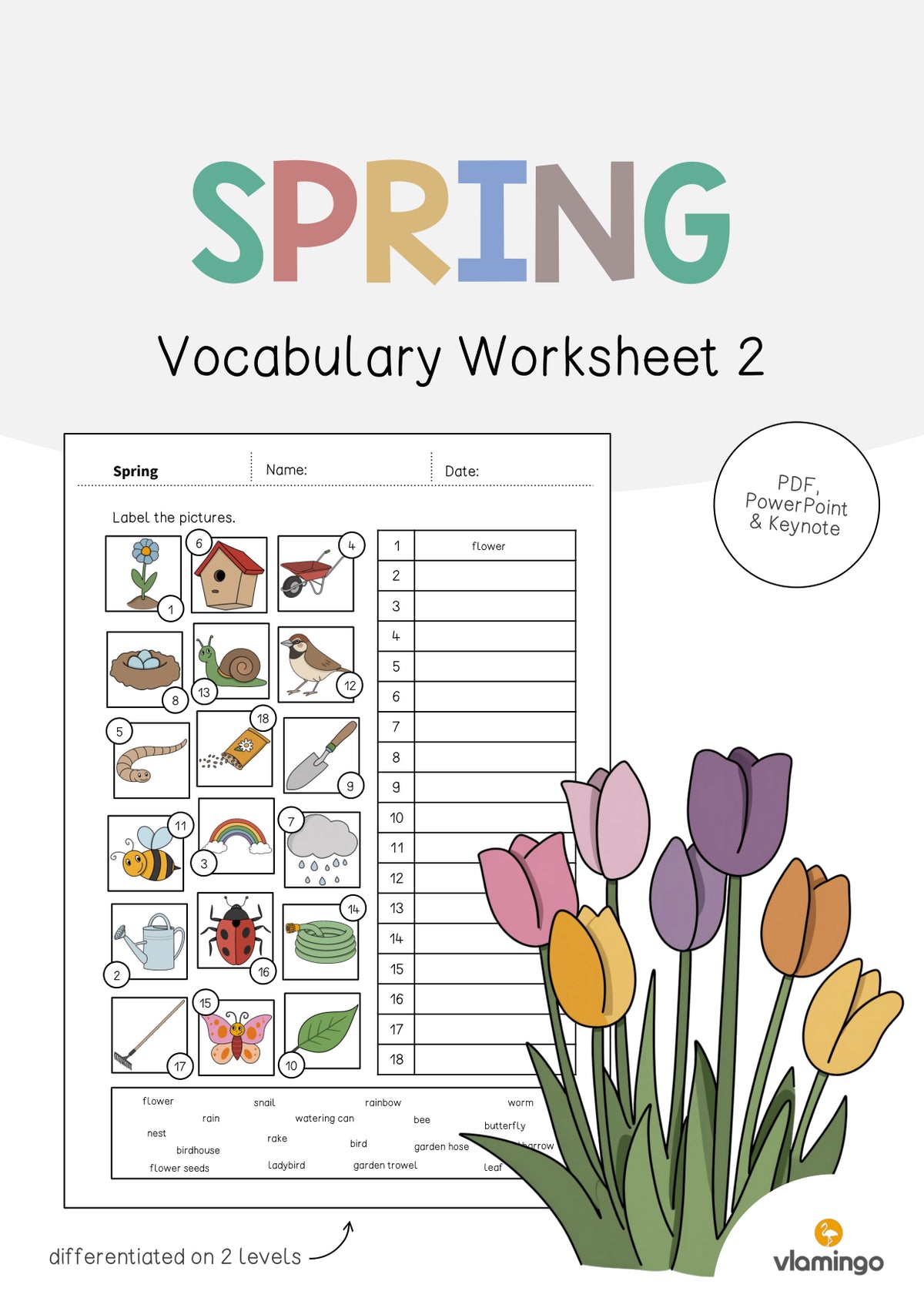 de englisch spring vocabulary worksheet 2 001