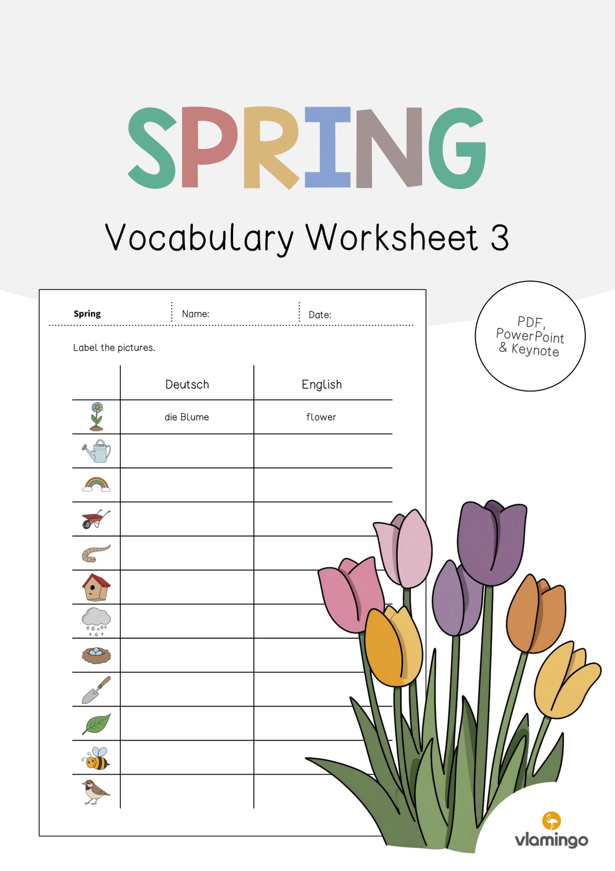 de englisch spring vocabulary worksheet 3 001