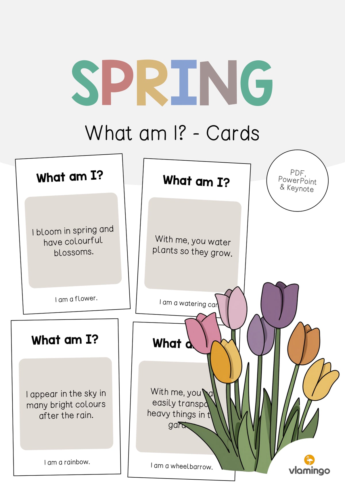 de englisch spring what am i cards 001