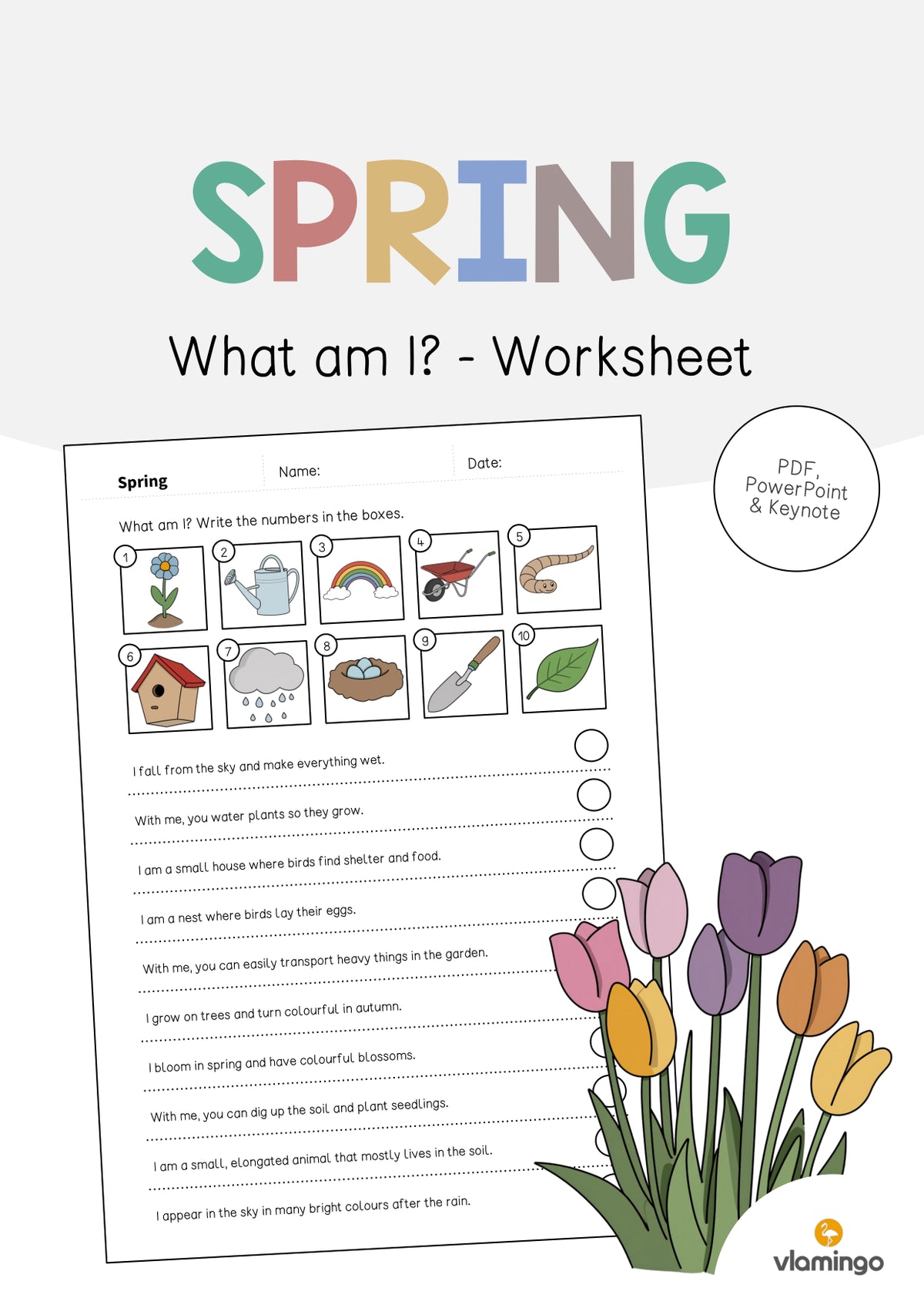 de englisch spring what am i worksheet 001