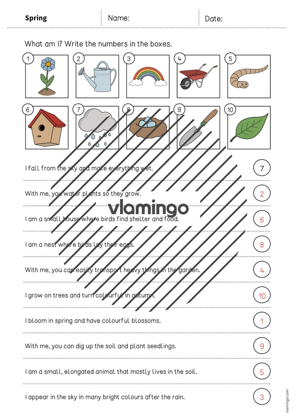 de englisch spring what am i worksheet 007