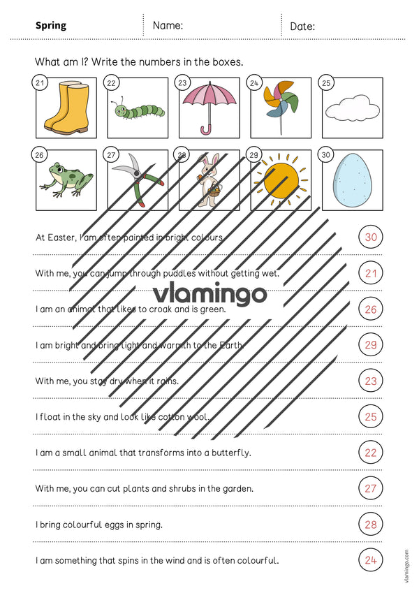 de englisch spring what am i worksheet 009