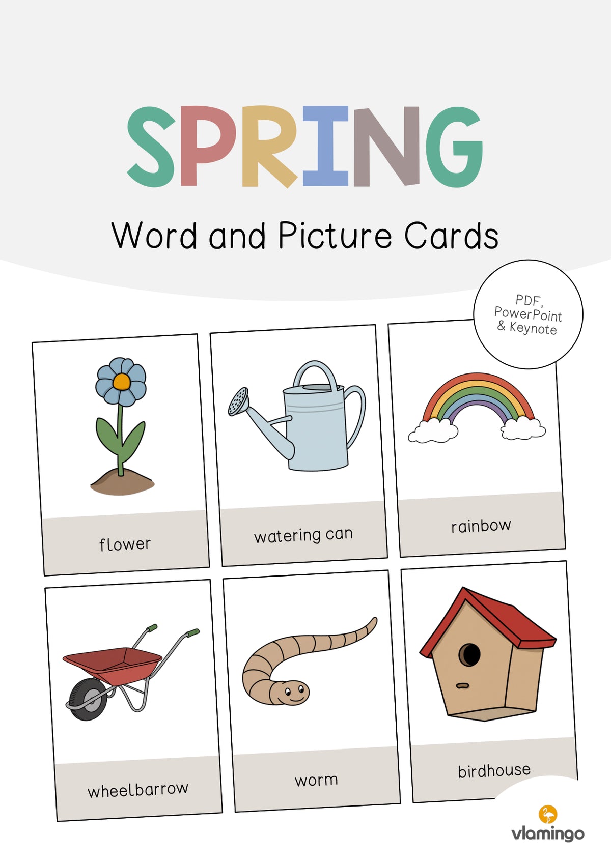 de englisch spring word and picture cards 001