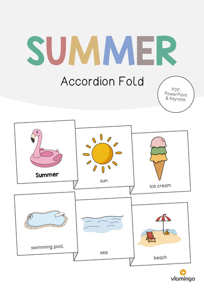 Summer / Sommer: Accordion Fold (Englisch)