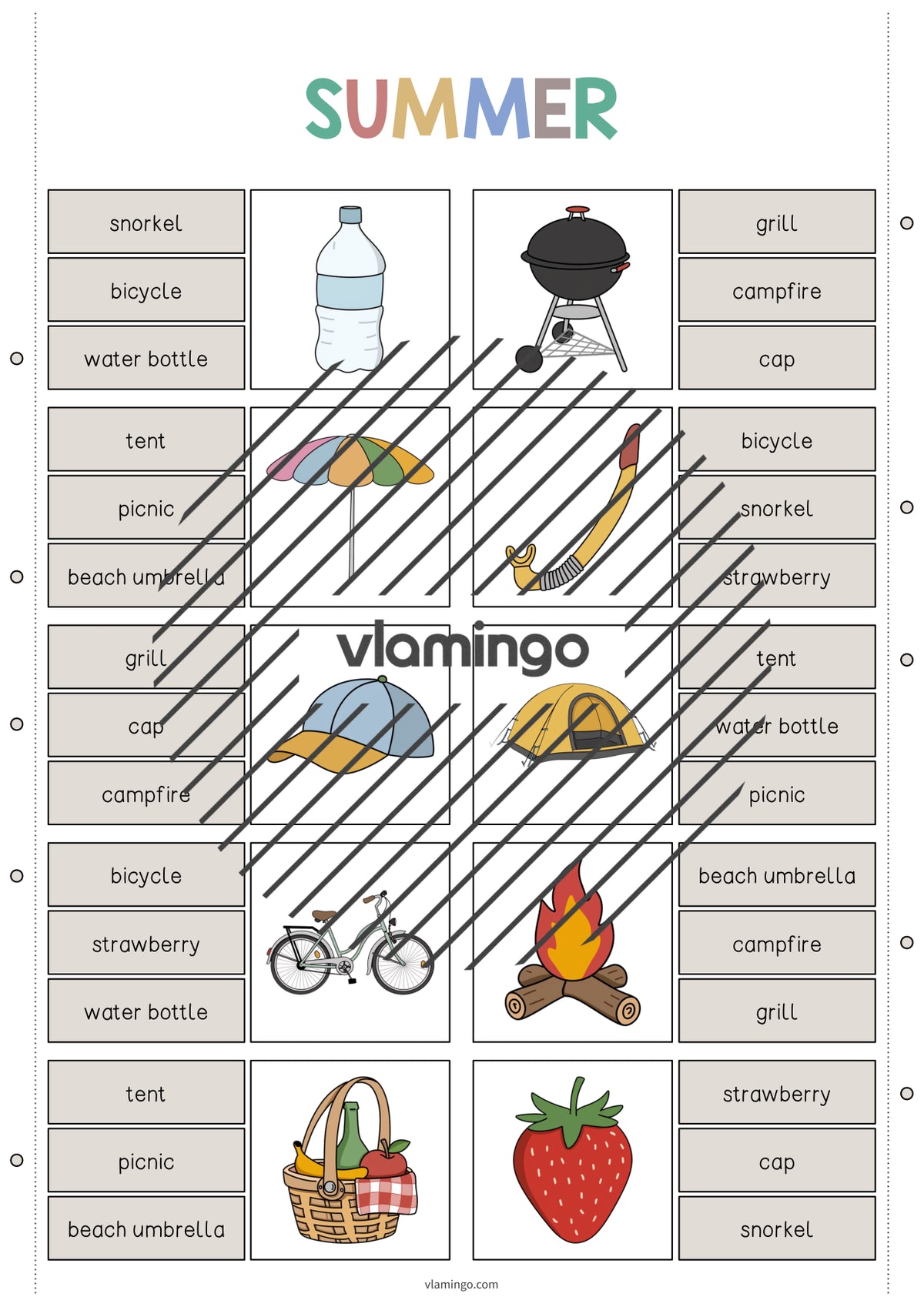 de englisch summer clip cards 005