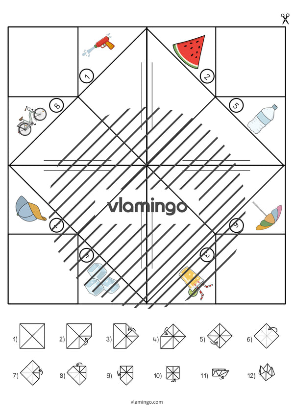 de englisch summer cootie catcher 011