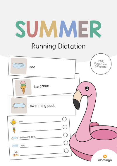 Summer / Sommer: Running Dictation (Englisch)