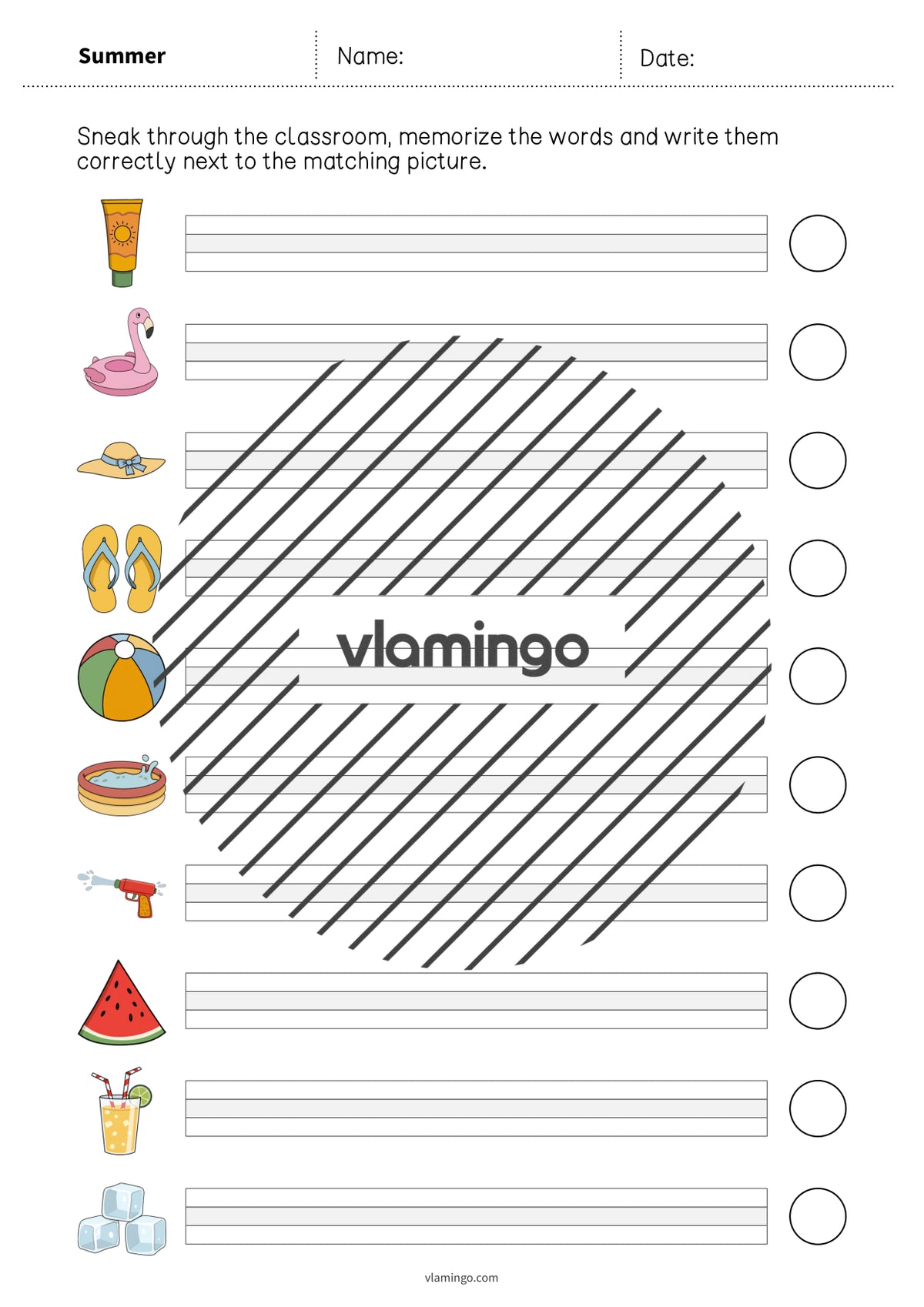 de englisch summer running dictation 012