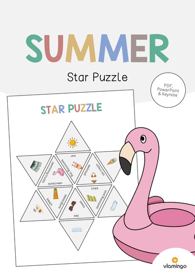 Summer / Sommer: Star Puzzle (Englisch)