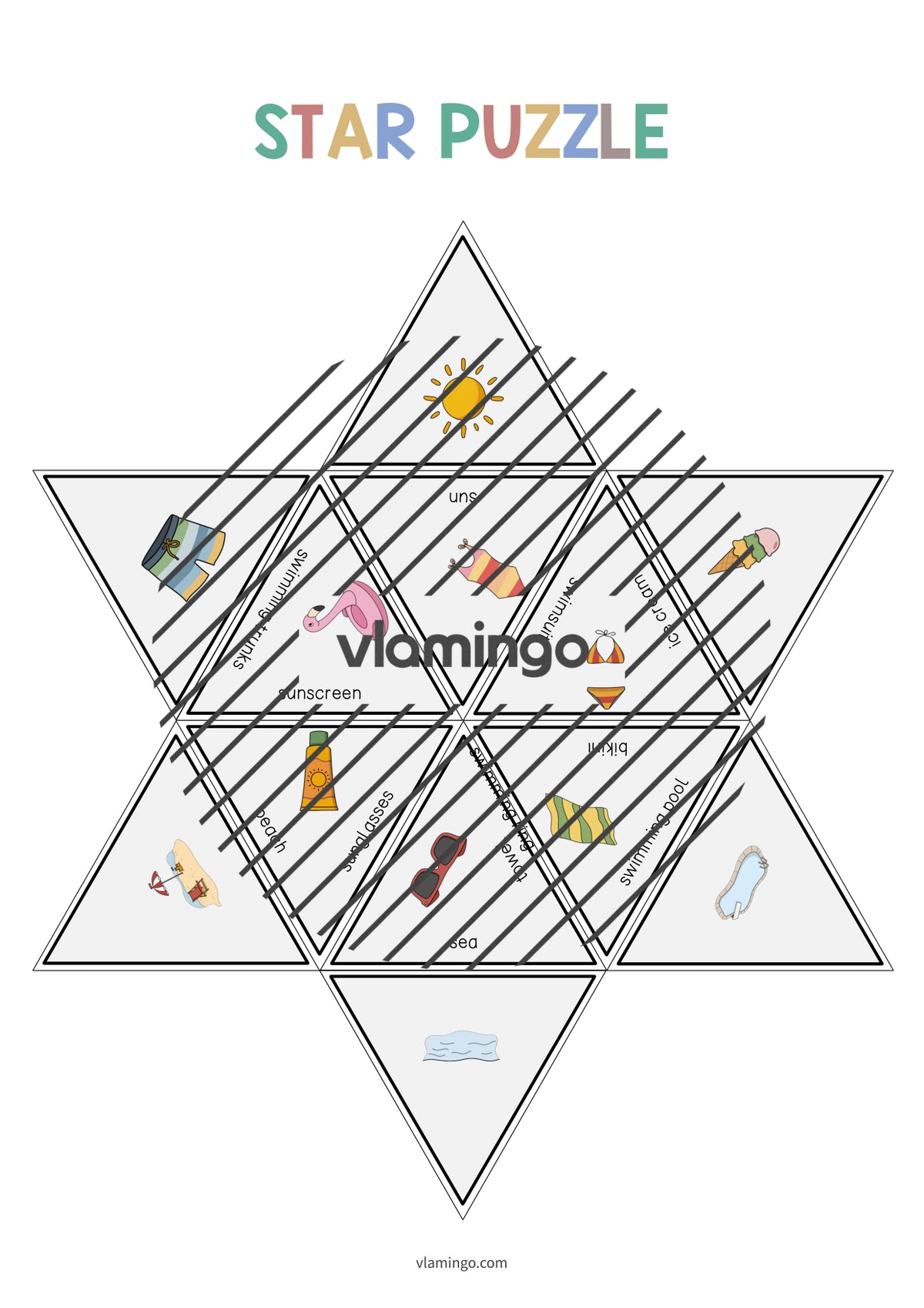 de englisch summer star puzzle 010