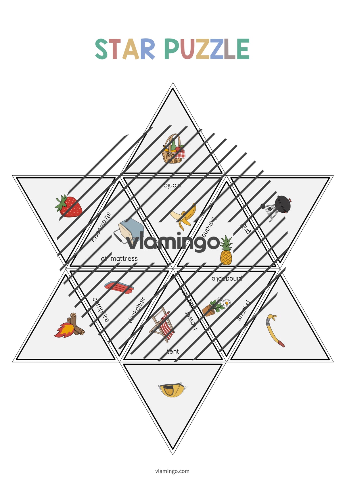 de englisch summer star puzzle 012