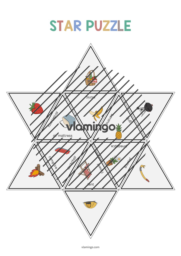 de englisch summer star puzzle 012
