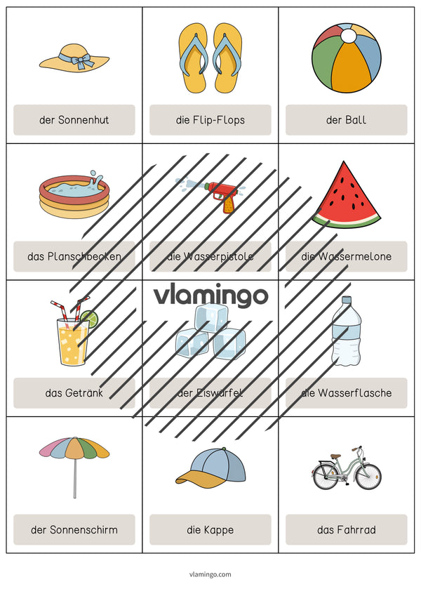 de englisch summer vocabulary cards 005