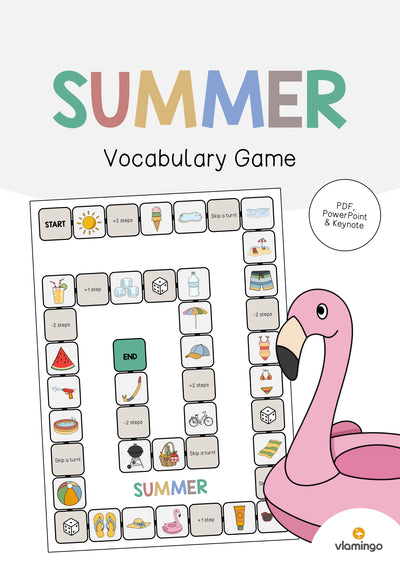 Summer / Sommer: Vocabulary Game (Englisch)