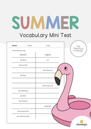 de englisch summer vocabulary mini test 001