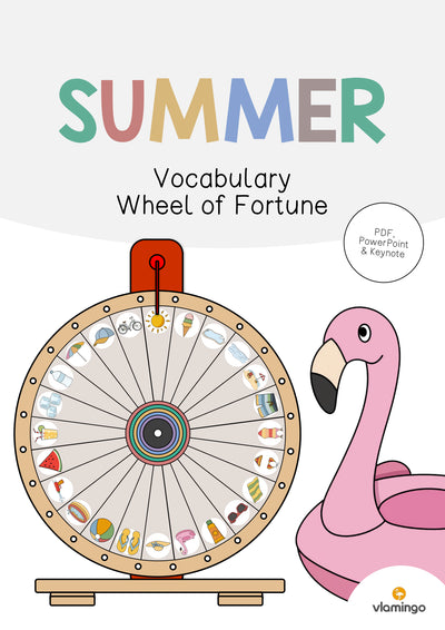 Summer / Sommer: Vocabulary Wheel of Fortune (Englisch)