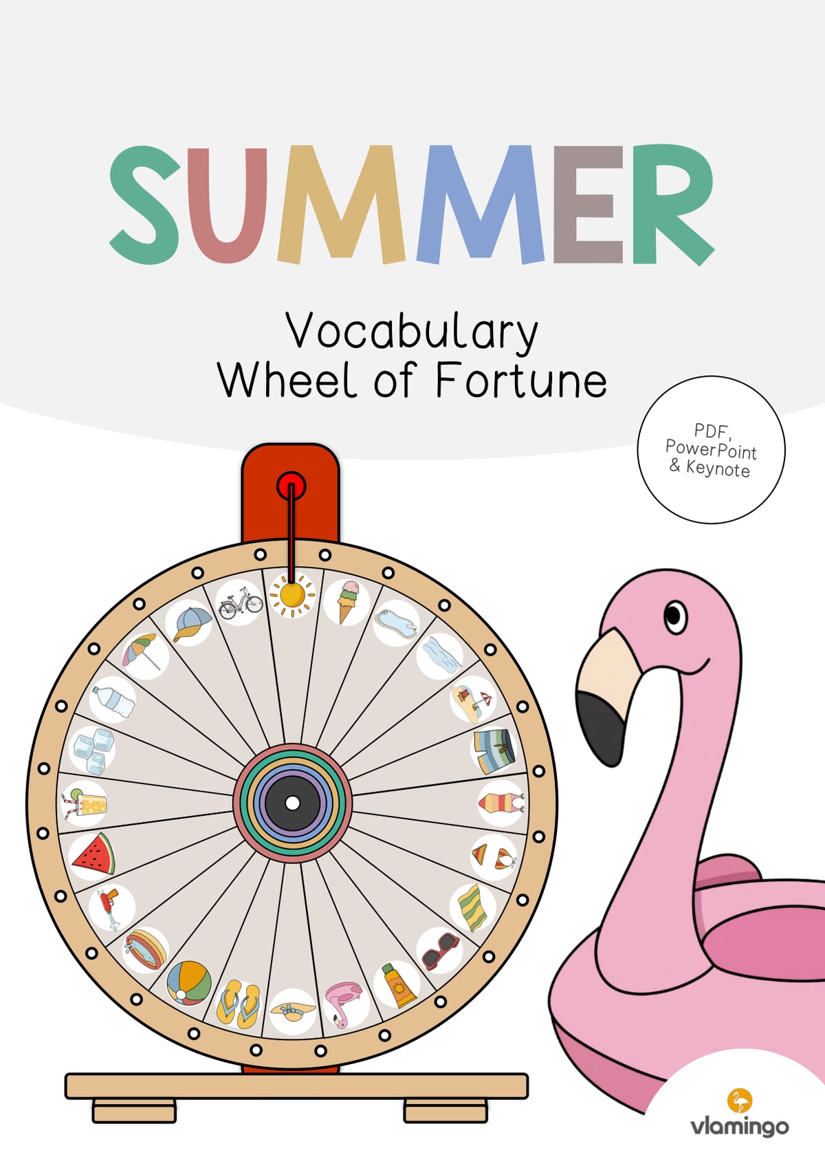 de englisch summer vocabulary wheel of fortune 001