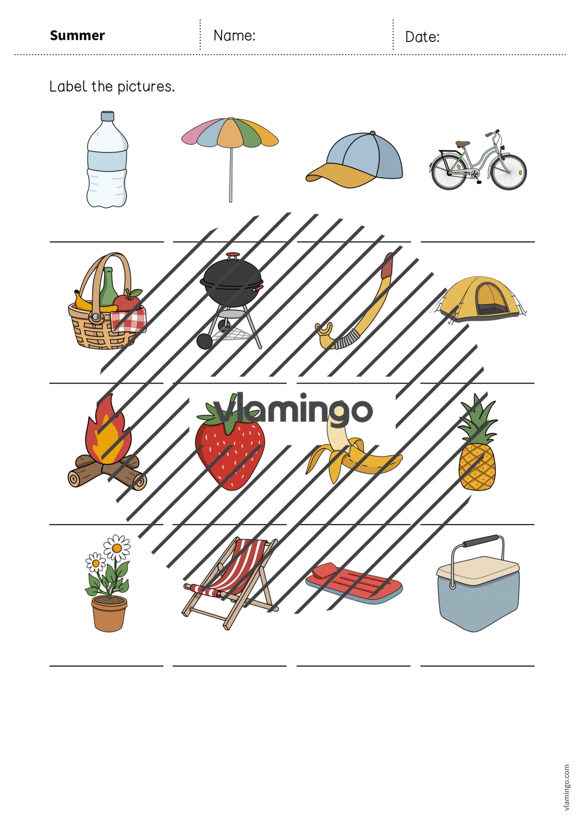 de englisch summer vocabulary worksheet 1 008