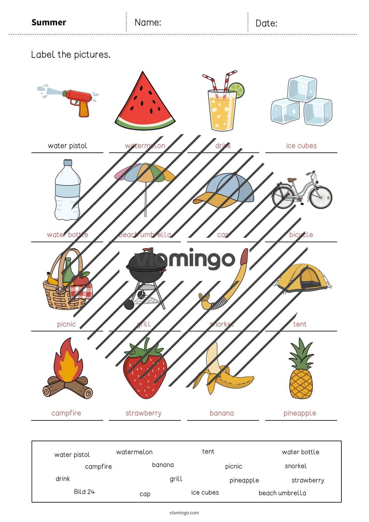 de englisch summer vocabulary worksheet 1 011