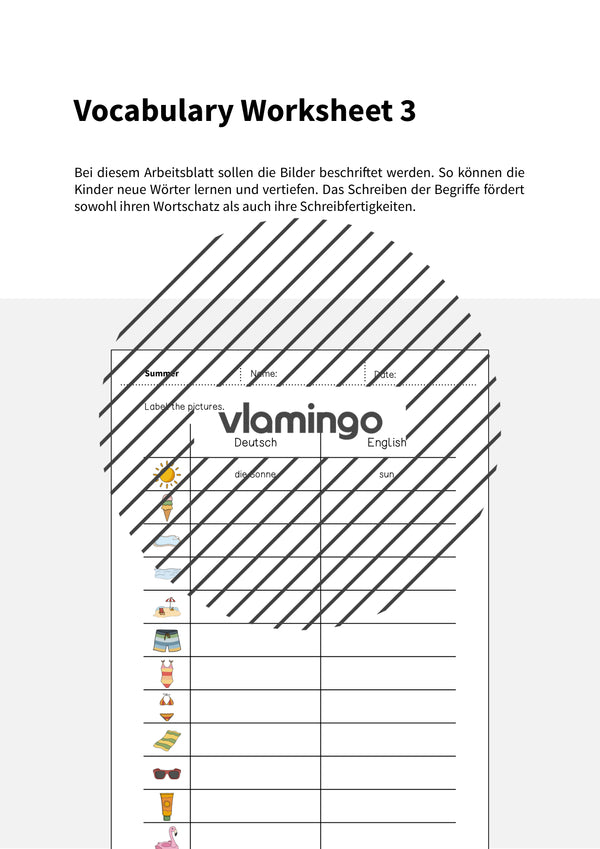de englisch summer vocabulary worksheet 3 002