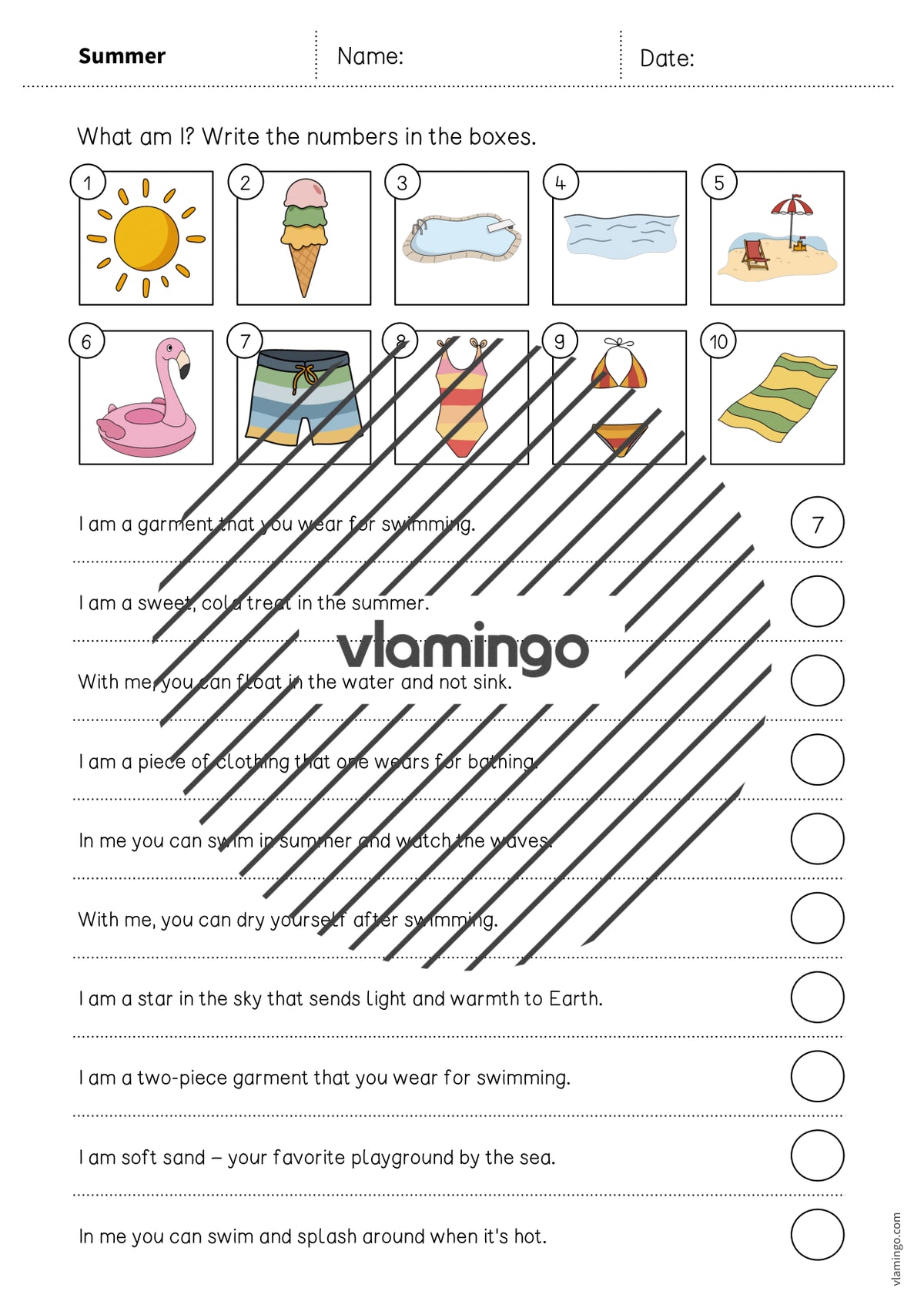 de englisch summer what am i worksheet 003