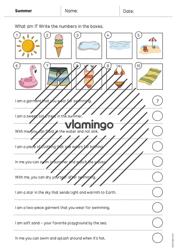 de englisch summer what am i worksheet 003