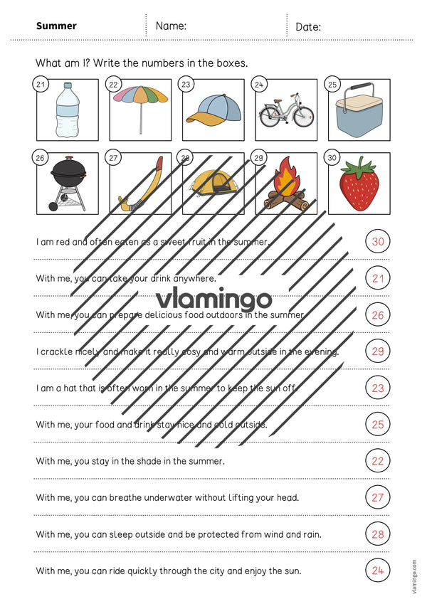 de englisch summer what am i worksheet 009