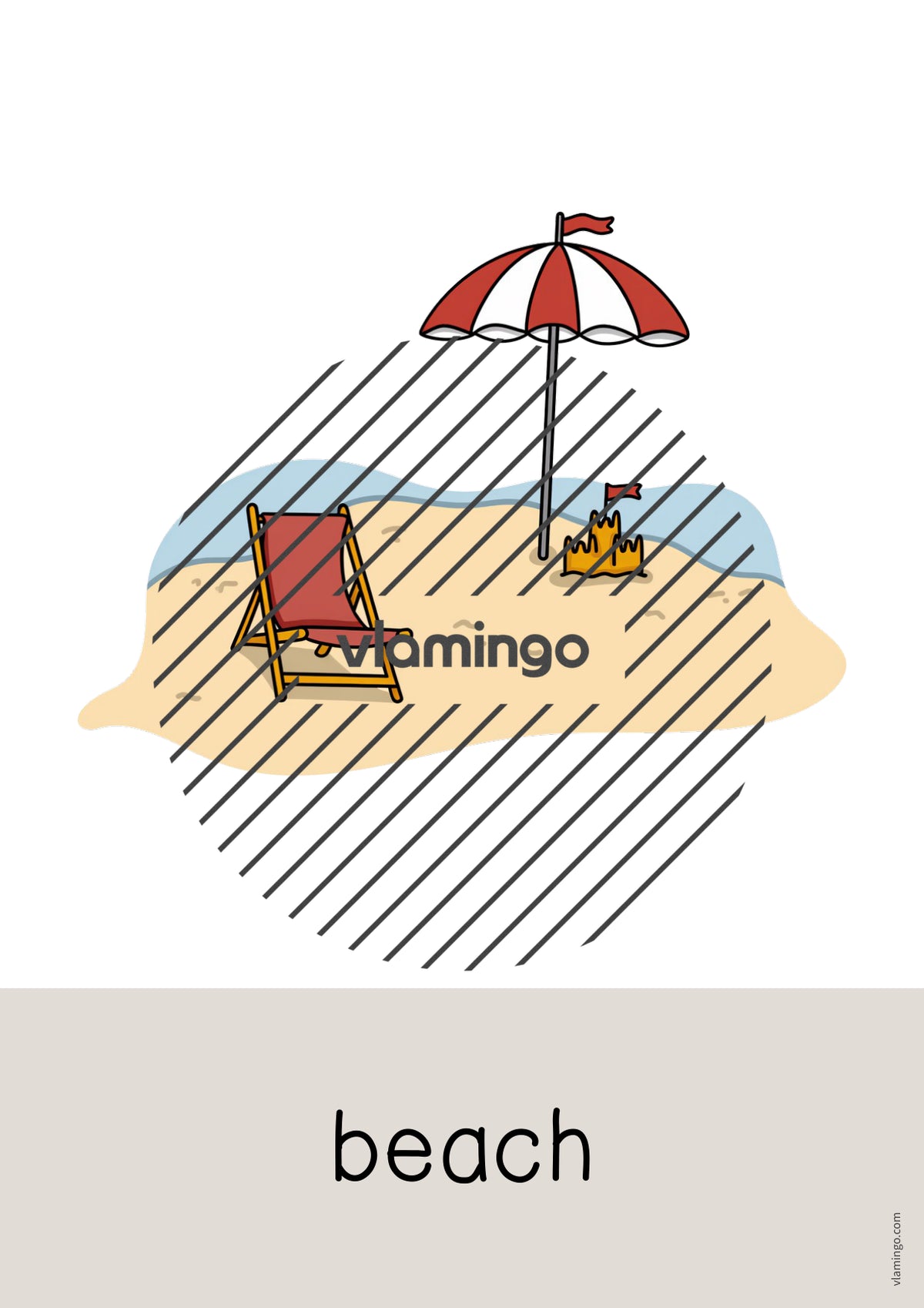 de englisch summer word and picture cards 007