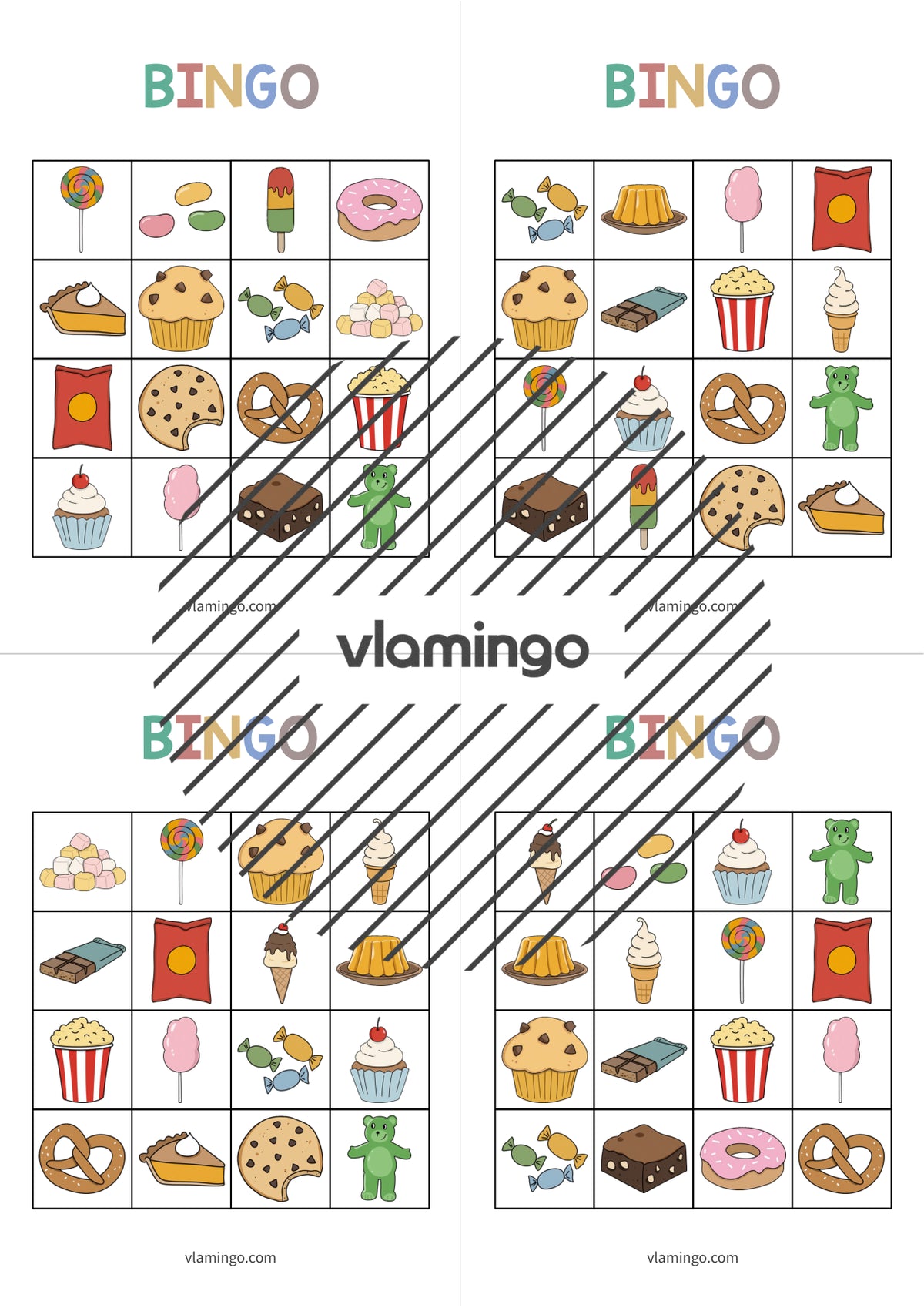 de englisch sweets bingo 020