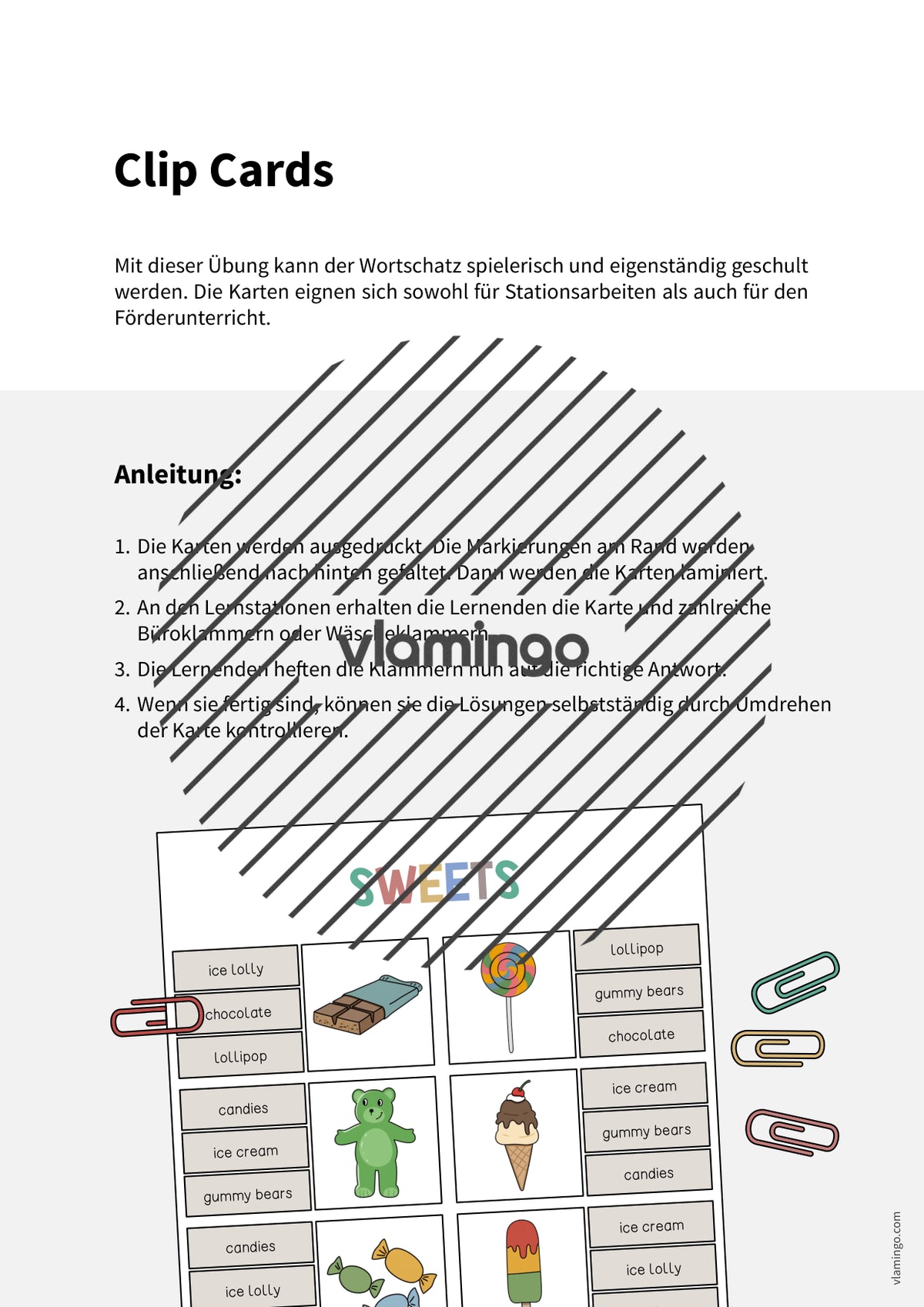 de englisch sweets clip cards 002
