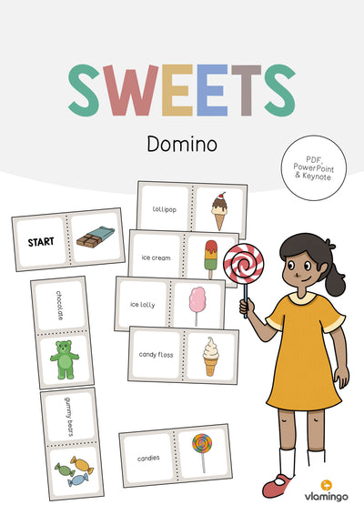Sweets / Süßigkeiten: Domino (Englisch)