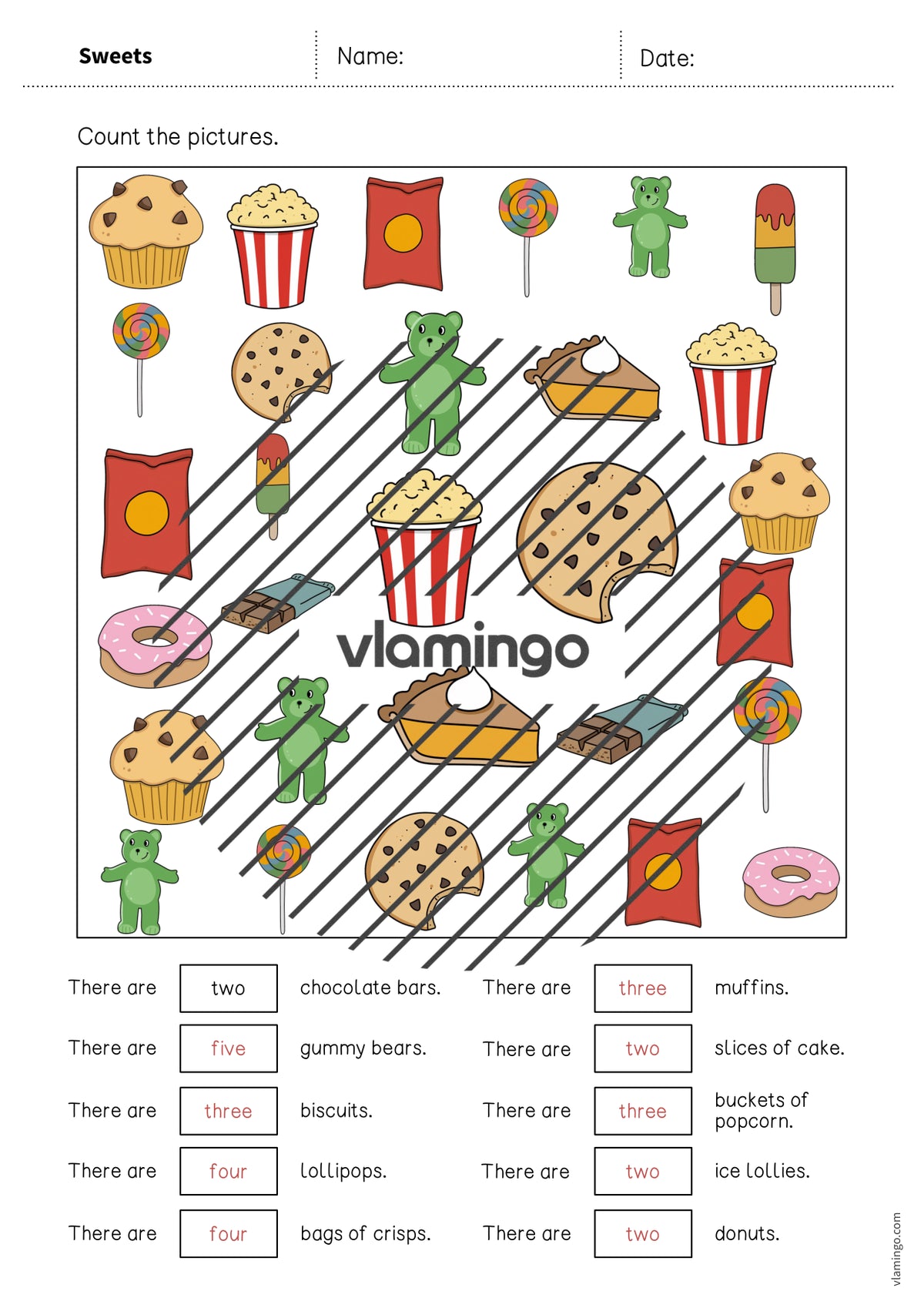 de englisch sweets how many worksheet 008