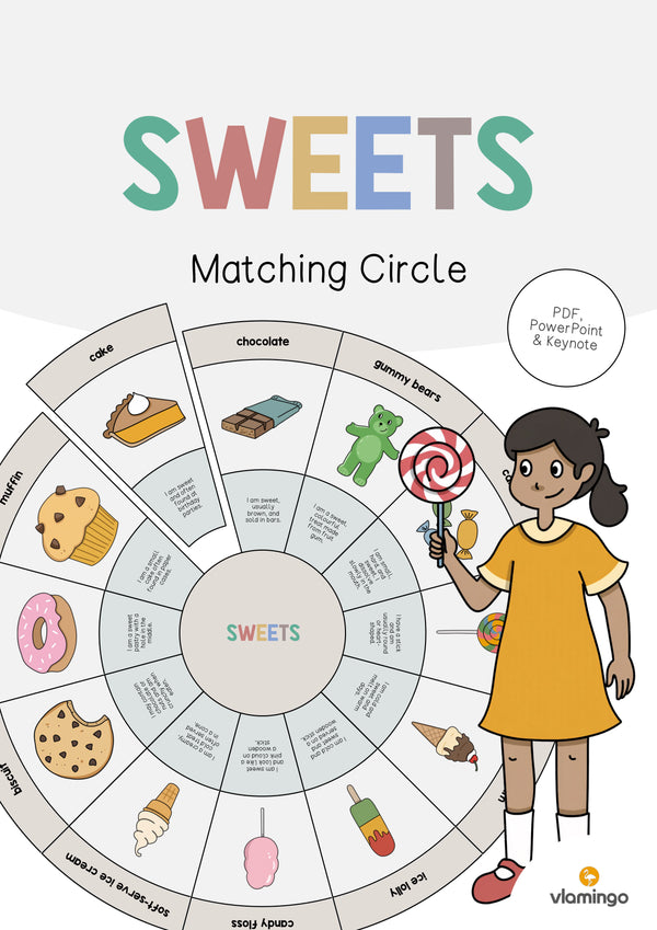 de englisch sweets matching circle 001
