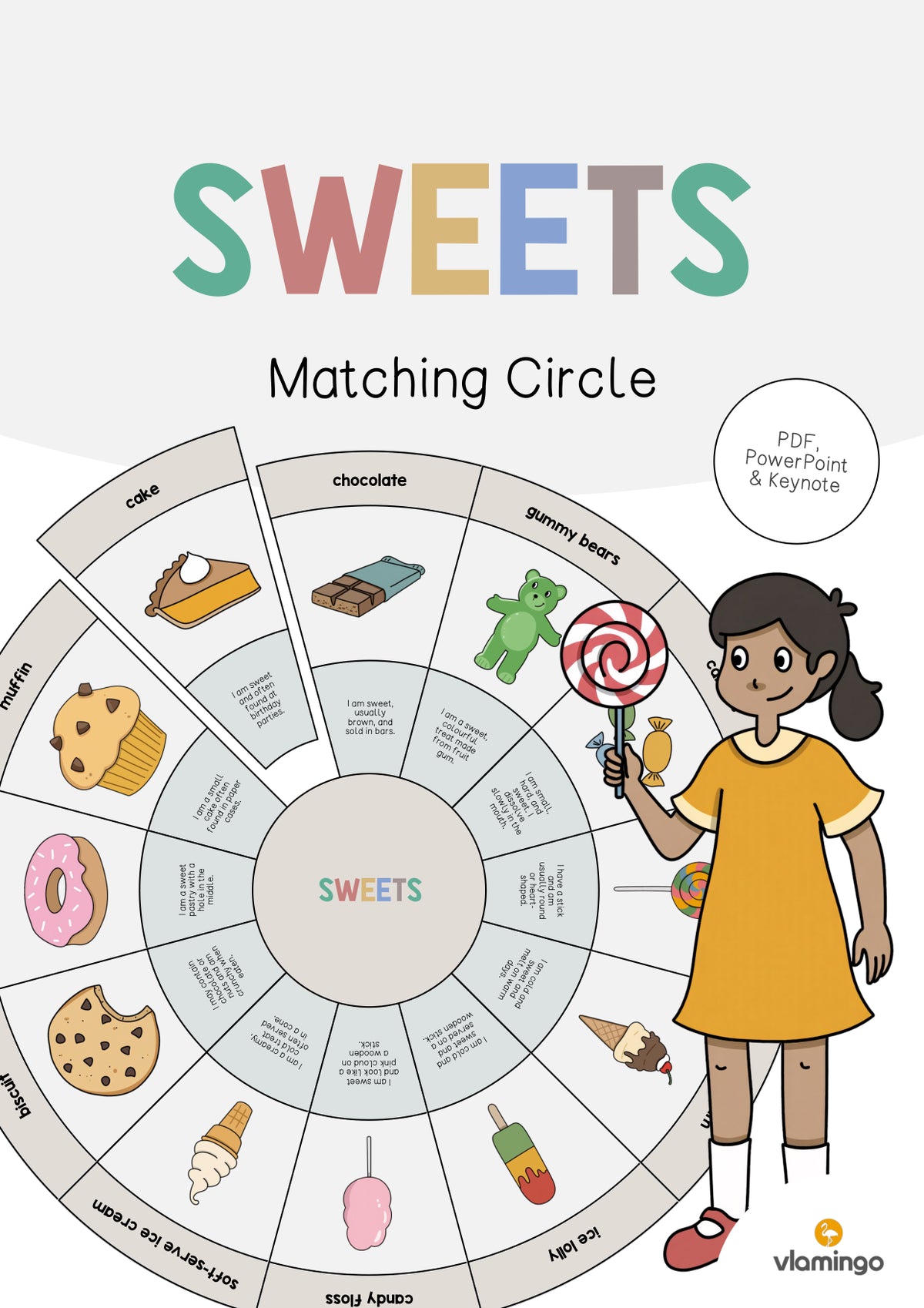 de englisch sweets matching circle 001