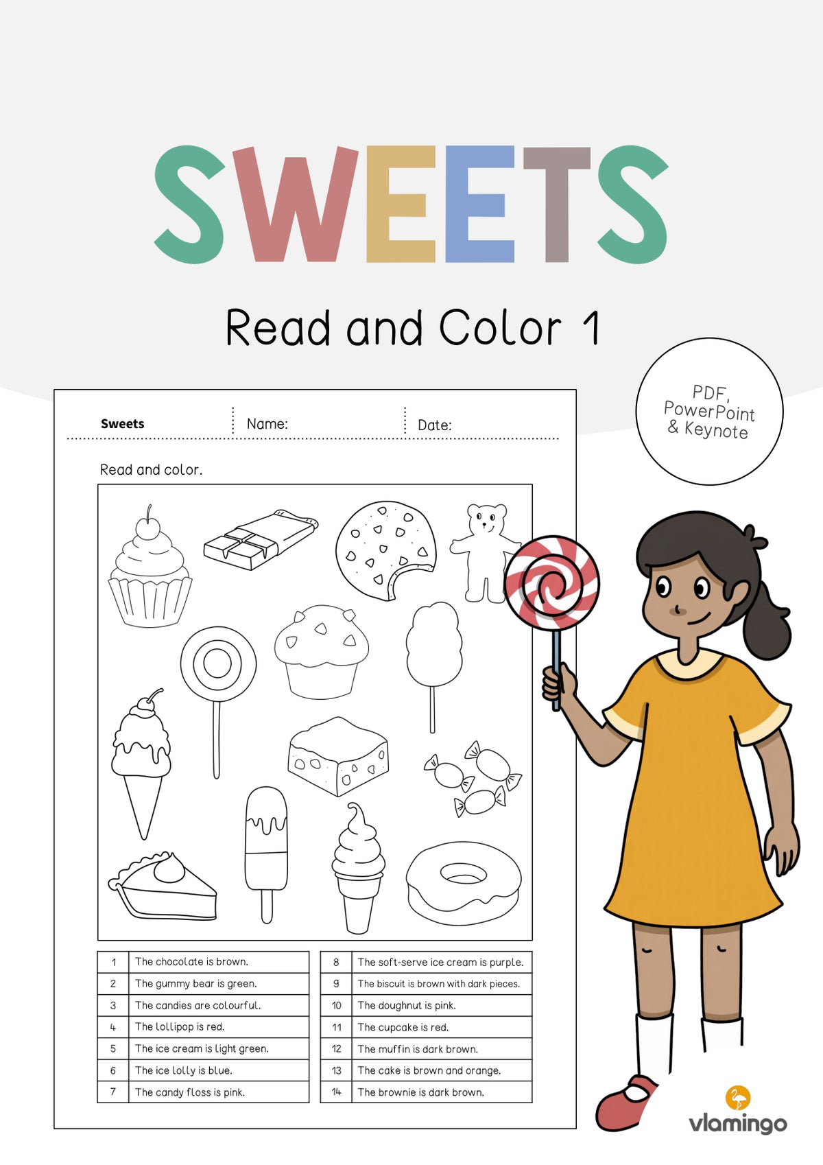 de englisch sweets read and color 1 001