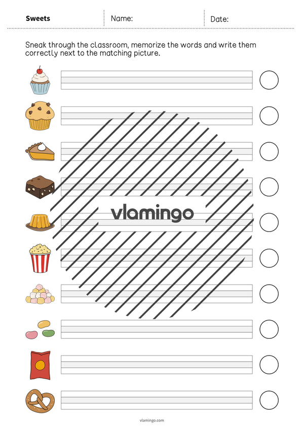 de englisch sweets running dictation 008