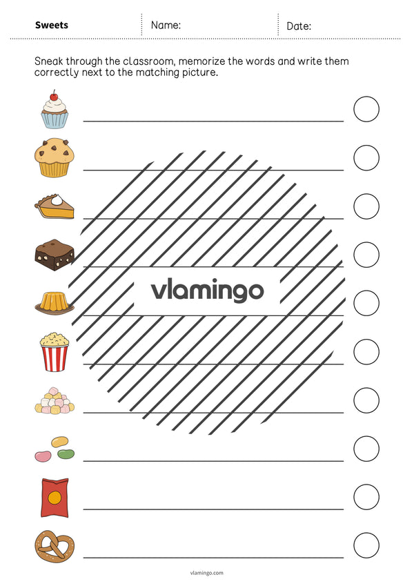 de englisch sweets running dictation 010