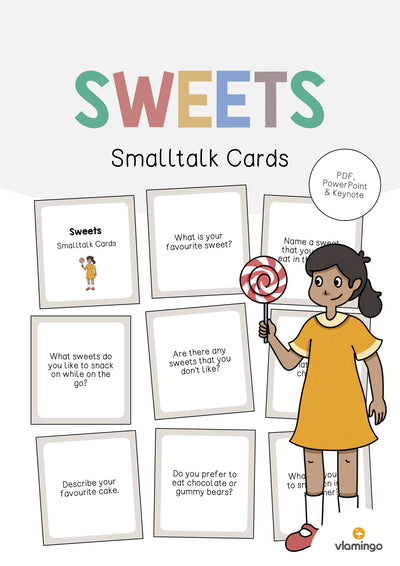 Sweets / Süßigkeiten: Smalltalk Cards (Englisch)