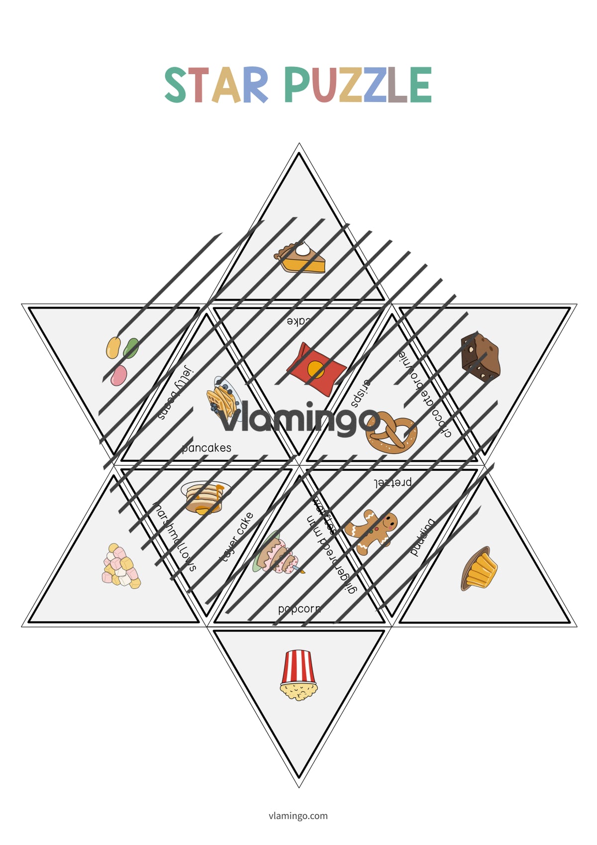 de englisch sweets star puzzle 009
