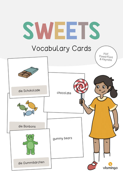 Sweets / Süßigkeiten: Vocabulary Cards (Englisch)